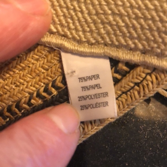 Target Tan and Black Weaved Structured Vacation Sun Visor - Picture 7 of 8